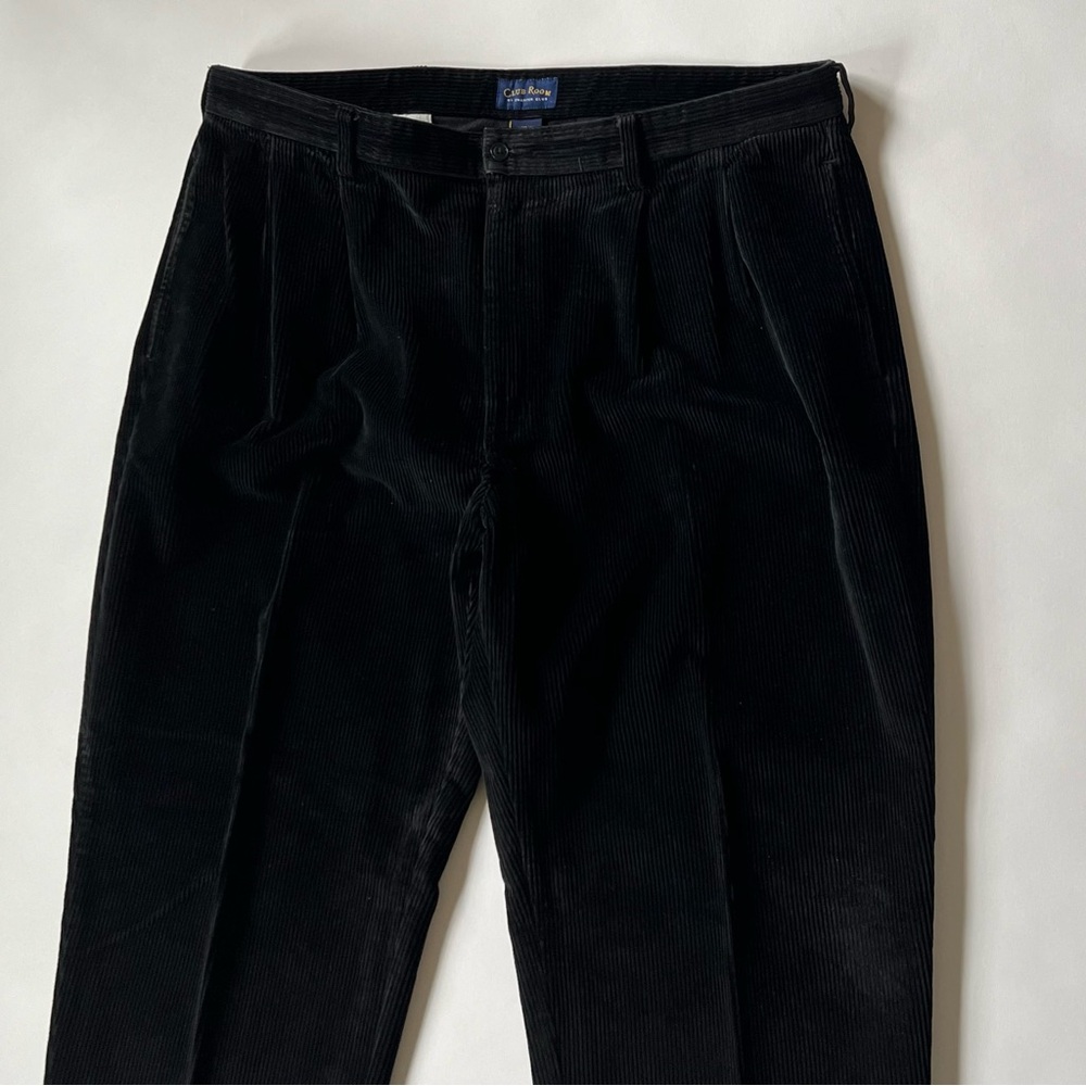 Club Room by Charter Club Black Corduroy Pants, Size 42 X 32